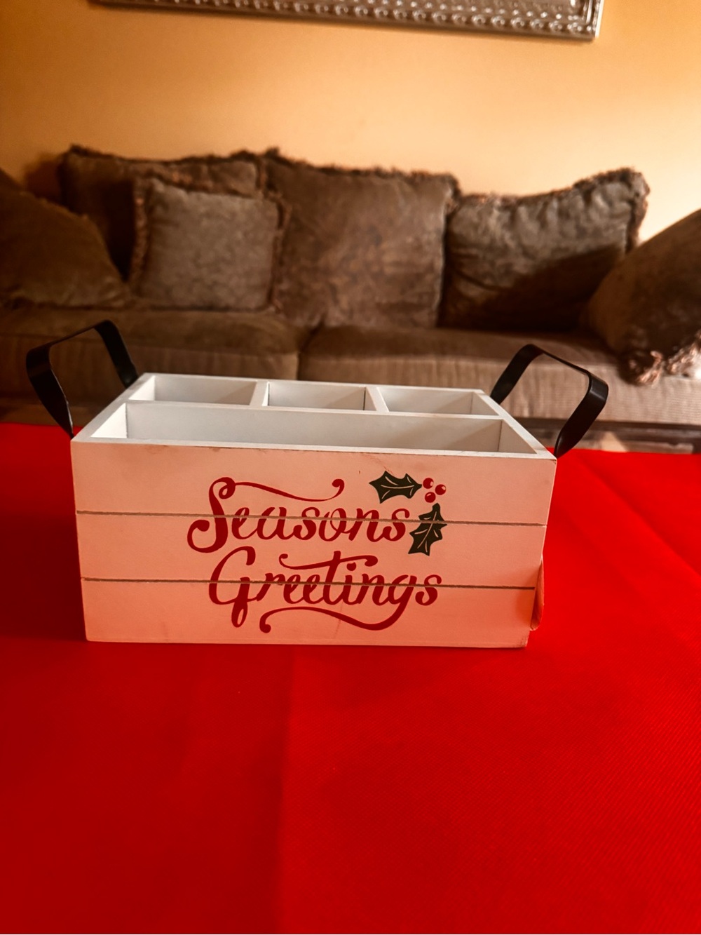 Christmas cutlery storage decor